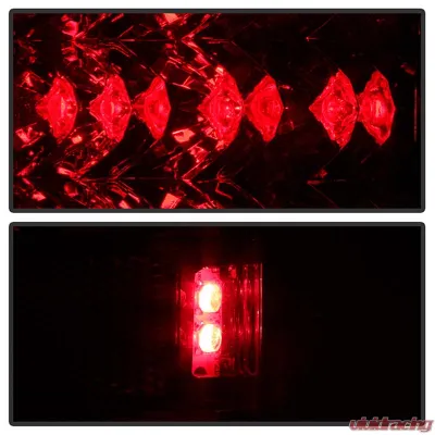 Spyder Auto LED Red/Clear Tail Lights for Toyota Tacoma 1995-2000, Custom Fit - ALT-YD-TT95-LED-RC