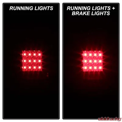 Spyder Auto LED Red/Clear Tail Lights for Toyota Tacoma 1995-2000, Custom Fit - ALT-YD-TT95-LED-RC