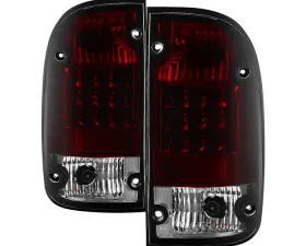 Spyder Auto Red Smoke LED Taillights for Toyota Tacoma 1995-2000, Custom Fit