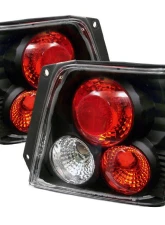 Spyder Auto Black Euro Style Taillights for Toyota Tercel 1995-1998, Custom Fit                                     - ALT-YD-TTER95-BK - Image 2