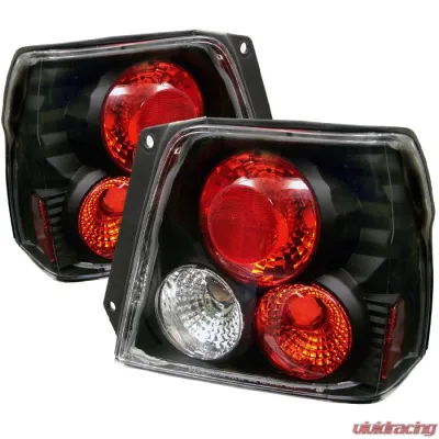 Spyder Auto Black Euro Style Taillights for Toyota Tercel 1995-1998, Custom Fit - ALT-YD-TTER95-BK