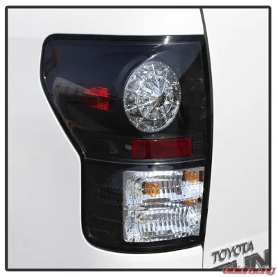 Spyder Auto LED Black Tail Lights for Toyota Tundra 2007-2009, Durable Design - ALT-YD-TTU07-LED-BK