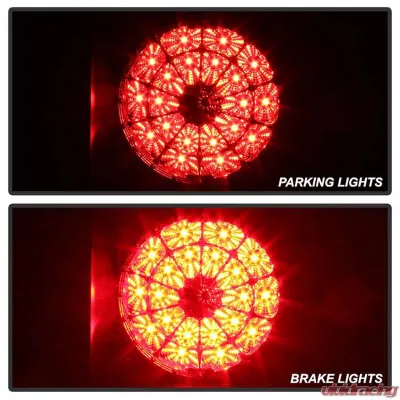 Spyder Auto LED Black Tail Lights for Toyota Tundra 2007-2009, Durable Design - ALT-YD-TTU07-LED-BK