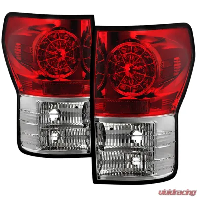 Spyder Auto LED Red/Clear Tail Lights for Toyota Tundra 2007-2009, Durable Design - ALT-YD-TTU07-LED-RC