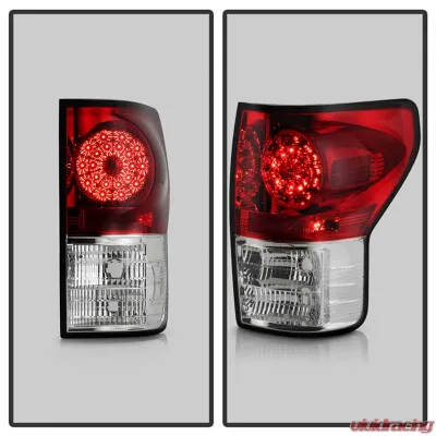Spyder Auto LED Red/Clear Tail Lights for Toyota Tundra 2007-2009, Durable Design - ALT-YD-TTU07-LED-RC