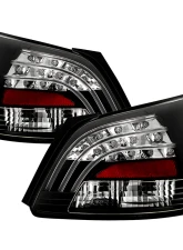 Spyder Auto Black LED Taillights for 2007-2009 Toyota Yaris 4-Door Sedan                                     - ALT-YD-TYA074D-LED-BK - Image 9