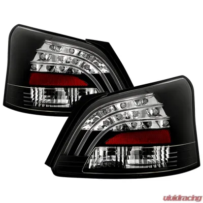 Spyder Auto Black LED Taillights for 2007-2009 Toyota Yaris 4-Door Sedan - ALT-YD-TYA074D-LED-BK