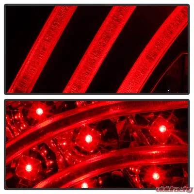 Spyder Auto Black LED Taillights for 2007-2009 Toyota Yaris 4-Door Sedan - ALT-YD-TYA074D-LED-BK