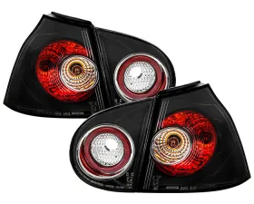 Spyder Auto Altezza Black Tail Lights for Volkswagen Golf V 1996-2008, Custom Fit