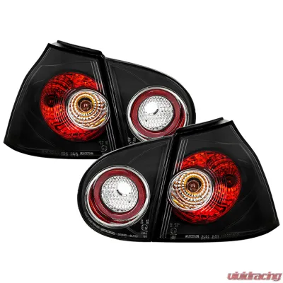 Spyder Auto Altezza Black Tail Lights for Volkswagen Golf V 1996-2008, Custom Fit - ALT-YD-VG03-BK