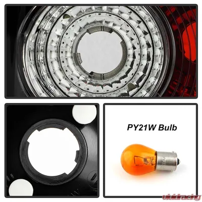 Spyder Auto Altezza Black Tail Lights for Volkswagen Golf V 1996-2008, Custom Fit - ALT-YD-VG03-BK