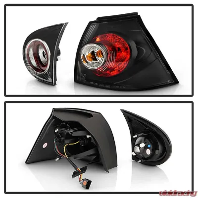 Spyder Auto Altezza Black Tail Lights for Volkswagen Golf V 1996-2008, Custom Fit - ALT-YD-VG03-BK