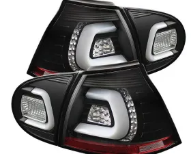 Spyder Auto Black LED Taillights with LED Turn Signals for Volkswagen Golf MK5 2005-2009
