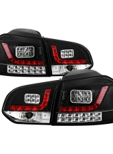 Spyder Auto LED Black Tail Lights for Volkswagen Golf GTI 2010 and Up                                     - ALT-YD-VG10-LED-BK - Image 10