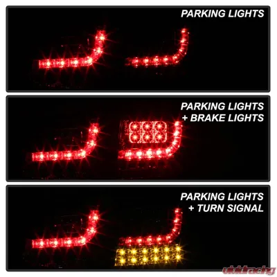 Spyder Auto LED Black Tail Lights for Volkswagen Golf GTI 2010 and Up - ALT-YD-VG10-LED-BK