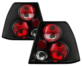 Spyder Auto Altezza Black Tail Lights for Volkswagen Jetta 1999-2004, Custom Fit