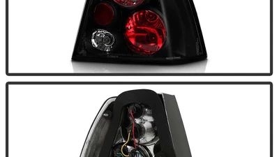 Spyder Auto Altezza Black Tail Lights for Volkswagen Jetta 1999-2004, Custom Fit                                     - ALT-YD-VJ99-BK - Image 2