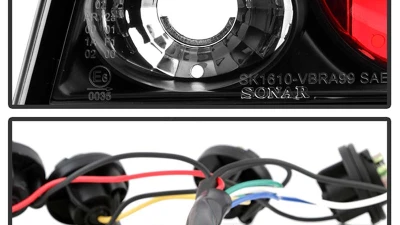 Spyder Auto Altezza Black Tail Lights for Volkswagen Jetta 1999-2004, Custom Fit                                     - ALT-YD-VJ99-BK - Image 7