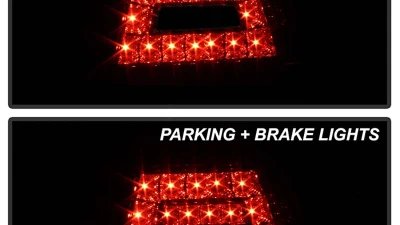 Spyder Auto LED Black Tail Lights for Volkswagen Jetta 1999-2004, ALT-YD-VJ99-LED-BK                                     - ALT-YD-VJ99-LED-BK - Image 9