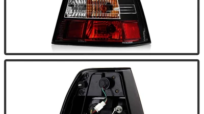Spyder Auto LED Black Tail Lights for Volkswagen Jetta 1999-2004, ALT-YD-VJ99-LED-BK                                     - ALT-YD-VJ99-LED-BK - Image 2