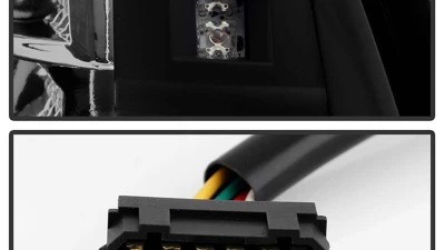 Spyder Auto LED Black Tail Lights for Volkswagen Jetta 1999-2004, ALT-YD-VJ99-LED-BK                                     - ALT-YD-VJ99-LED-BK - Image 4