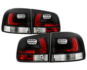 Spyder Auto Black LED Taillights for Volkswagen Touareg 2002-2007, ALT-YD-VTOU04-LED-BK
