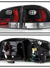 Spyder Auto Black LED Taillights for Volkswagen Touareg 2002-2007, ALT-YD-VTOU04-LED-BK                                     - ALT-YD-VTOU04-LED-BK - Image 2