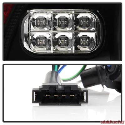 Spyder Auto Black LED Taillights for Volkswagen Touareg 2002-2007, ALT-YD-VTOU04-LED-BK - ALT-YD-VTOU04-LED-BK
