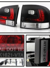 Spyder Auto Black LED Taillights for Volkswagen Touareg 2002-2007, ALT-YD-VTOU04-LED-BK                                     - ALT-YD-VTOU04-LED-BK - Image 5