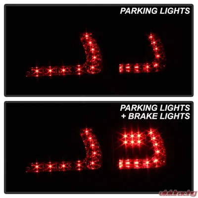 Spyder Auto Black LED Taillights for Volkswagen Touareg 2002-2007, ALT-YD-VTOU04-LED-BK - ALT-YD-VTOU04-LED-BK