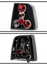 Spyder Auto Altezza Black Tail Lights for Volkswagen Passat 1997-2000                                     - ALT-YD-VWPAT97-BK - Image 2