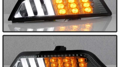 Spyder Auto Front Bumper DRL LED Lights Smoke for Ford Mustang 2015-2016                                     - CBL-YD-FM15-LED-SM - Image 6