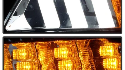 Spyder Auto Front Bumper DRL LED Lights Smoke for Ford Mustang 2015-2016                                     - CBL-YD-FM15-LED-SM - Image 8