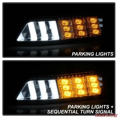 Spyder Auto Front Bumper DRL LED Lights Smoke for Ford Mustang 2015-2016 - CBL-YD-FM15-LED-SM