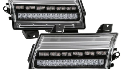 Spyder Auto Full LED Sequential Signal Front Bumper Lights Black Jeep Wrangler 2018-2019                                     - CBL-YD-JW18-SEQ-BK - Image 11