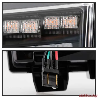 Spyder Auto Full LED Sequential Signal Front Bumper Lights Black Jeep Wrangler 2018-2019 - CBL-YD-JW18-SEQ-BK