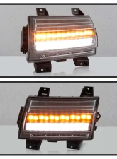 Spyder Auto Full LED Sequential Signal Front Bumper Lights Black Jeep Wrangler 2018-2019                                     - CBL-YD-JW18-SEQ-BK - Image 6