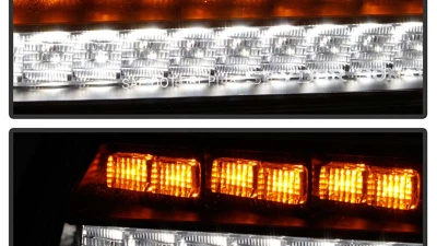 Spyder Auto Full LED Sequential Signal Front Bumper Lights Black Jeep Wrangler 2018-2019                                     - CBL-YD-JW18-SEQ-BK - Image 8