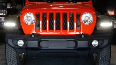 Spyder Auto Full LED Sequential Signal Front Bumper Lights Black Jeep Wrangler 2018-2019                                     - CBL-YD-JW18-SEQ-BK - Image 10