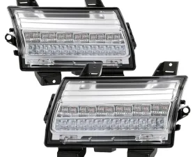 Spyder Auto Full LED Sequential Signal Front Bumper Lights Chrome for Jeep Wrangler 2018-2019