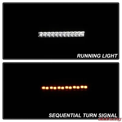Spyder Auto Full LED Sequential Signal Front Bumper Lights Chrome for Jeep Wrangler 2018-2019 - CBL-YD-JW18-SEQ-C