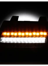 Spyder Auto Full LED Sequential Signal Front Bumper Lights Black Jeep Wrangler 2018-2019                                     - CBL-YD-JW18LED-SEQ-BK - Image 7