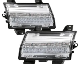 Spyder Auto Full LED Front Bumper Lights Sequential Signal Chrome for Jeep Wrangler 2018-2019