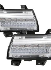 Spyder Auto Full LED Front Bumper Lights Sequential Signal Chrome for Jeep Wrangler 2018-2019                                     - CBL-YD-JW18LED-SEQ-C - Image 9
