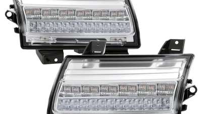 Spyder Auto Full LED Front Bumper Lights Sequential Signal Chrome for Jeep Wrangler 2018-2019                                     - CBL-YD-JW18LED-SEQ-C - Image 9