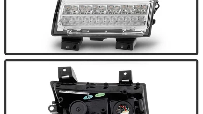 Spyder Auto Full LED Front Bumper Lights Sequential Signal Chrome for Jeep Wrangler 2018-2019                                     - CBL-YD-JW18LED-SEQ-C - Image 2