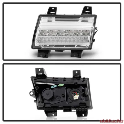 Spyder Auto Full LED Front Bumper Lights Sequential Signal Chrome for Jeep Wrangler 2018-2019 - CBL-YD-JW18LED-SEQ-C