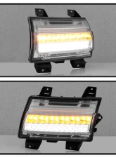 Spyder Auto Full LED Front Bumper Lights Sequential Signal Chrome for Jeep Wrangler 2018-2019                                     - CBL-YD-JW18LED-SEQ-C - Image 6