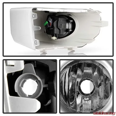 Spyder Auto Clear OEM Style Fog Lights with Switch for 2007-2014 Toyota FJ Cruiser - F-TFJ07-C