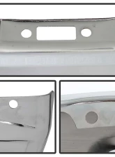 Spyder Auto Front Bumper Chrome w/Fog Light Hole for Dodge Ram 1500 2013-2018                                     - FB-DR13B-FOG-C - Image 3